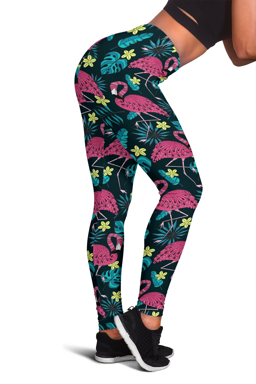 Flamingo Print Pattern Women Leggings