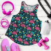 Flamingo Print Pattern Women Racerback Tank Top