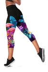 Flamingo Purple Jungle Women Capris