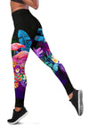 Flamingo Purple Jungle Women Leggings