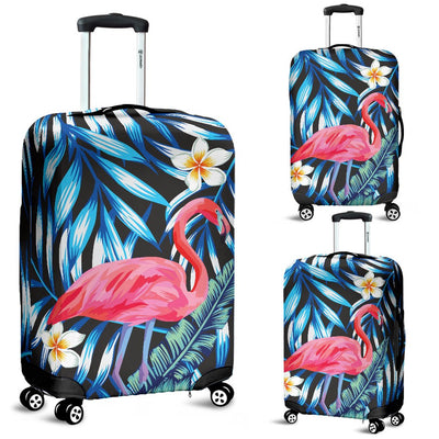 Flamingo Red Hibiscus Luggage Cover Protector