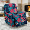 Flamingo Red Hibiscus Pattern Recliner Slipcover-JORJUNE.COM