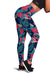 Flamingo Red Hibiscus Pattern Women Leggings