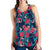 Flamingo Red Hibiscus Pattern Women Racerback Tank Top