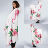 Flamingo Rose Pattern Hooded Blanket-JORJUNE.COM