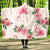 Flamingo Rose Pattern Hooded Blanket-JORJUNE.COM