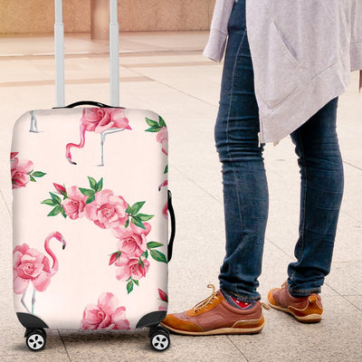 Flamingo Rose Pattern Luggage Cover Protector