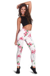 Flamingo Rose Pattern Women Leggings