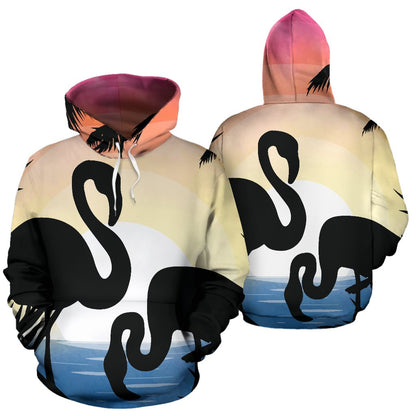 Flamingo Situate sense All Over Print Hoodie