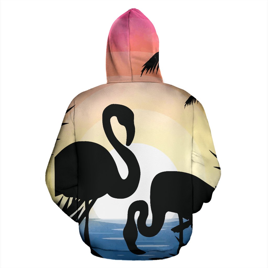 Flamingo Situate sense All Over Zip Up Hoodie