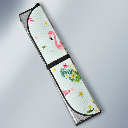 Flamingo Sweet Pattern Car Sun Shade-JorJune