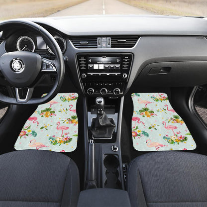 Flamingo Sweet Pattern Front and Back Car Floor Mats