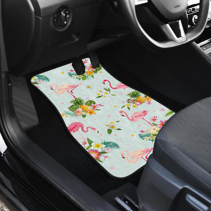 Flamingo Sweet Pattern Front and Back Car Floor Mats