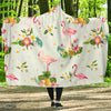 Flamingo Sweet Pattern Hooded Blanket-JORJUNE.COM