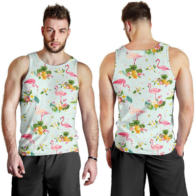 Flamingo Sweet Pattern Men Tank Top