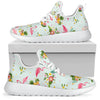 Flamingo Sweet Pattern Mesh Knit Sneakers Shoes