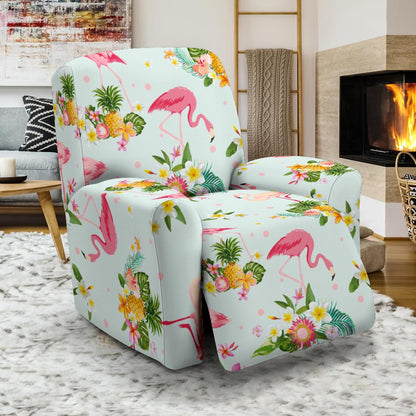 Flamingo Sweet Pattern Recliner Slipcover-JORJUNE.COM