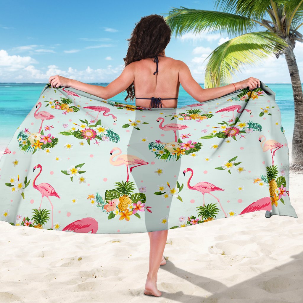 Flamingo Sweet Pattern Sarong Pareo Wrap