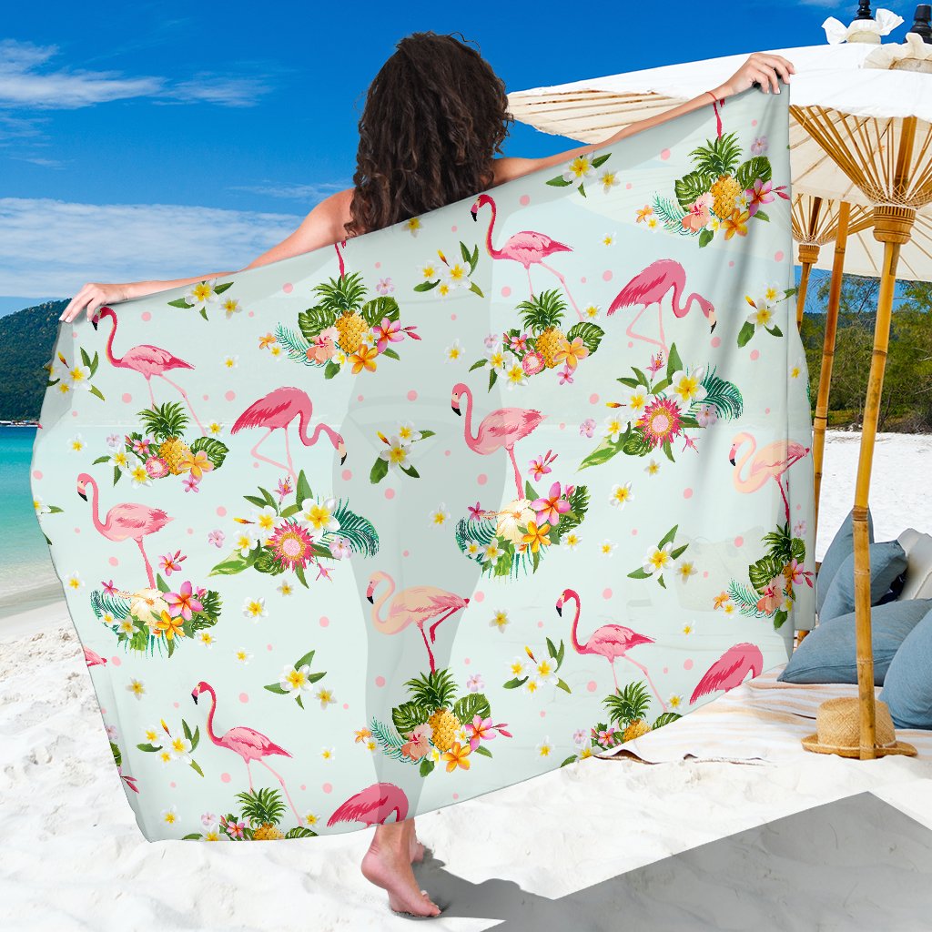 Flamingo Sweet Pattern Sarong Pareo Wrap