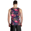 Flamingo Tropical Pattern Men Tank Top