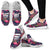 Flamingo Tropical Pattern Mesh Knit Sneakers Shoes