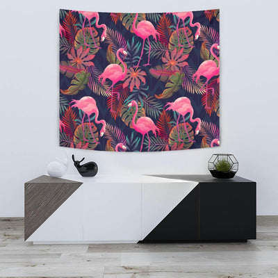 Flamingo Tropical Pattern Tapestry