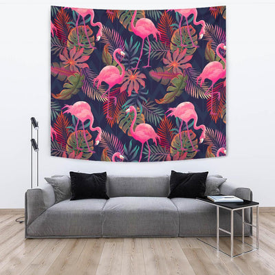 Flamingo Tropical Pattern Tapestry