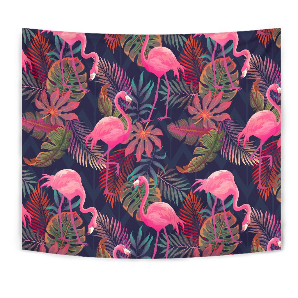 Flamingo Tropical Pattern Tapestry