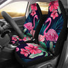 Flamingo Tropical Pink Hibiscus Universal Fit Car Seat Covers