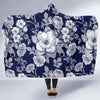 Floral Infrared Pattern Hooded Blanket-JORJUNE.COM