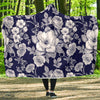 Floral Infrared Pattern Hooded Blanket-JORJUNE.COM