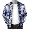 Floral Infrared Pattern Men Casual Bomber Jacket