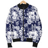 Floral Infrared Pattern Men Casual Bomber Jacket