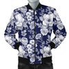 Floral Infrared Pattern Men Casual Bomber Jacket