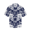 Floral Infrared Pattern Men Hawaiian Shirt