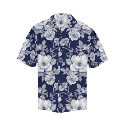 Floral Infrared Pattern Men Hawaiian Shirt