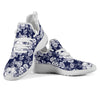 Floral Infrared Pattern Mesh Knit Sneakers Shoes