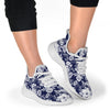 Floral Infrared Pattern Mesh Knit Sneakers Shoes