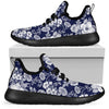 Floral Infrared Pattern Mesh Knit Sneakers Shoes