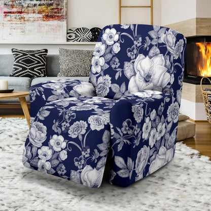 Floral Infrared Pattern Recliner Slipcover-JORJUNE.COM
