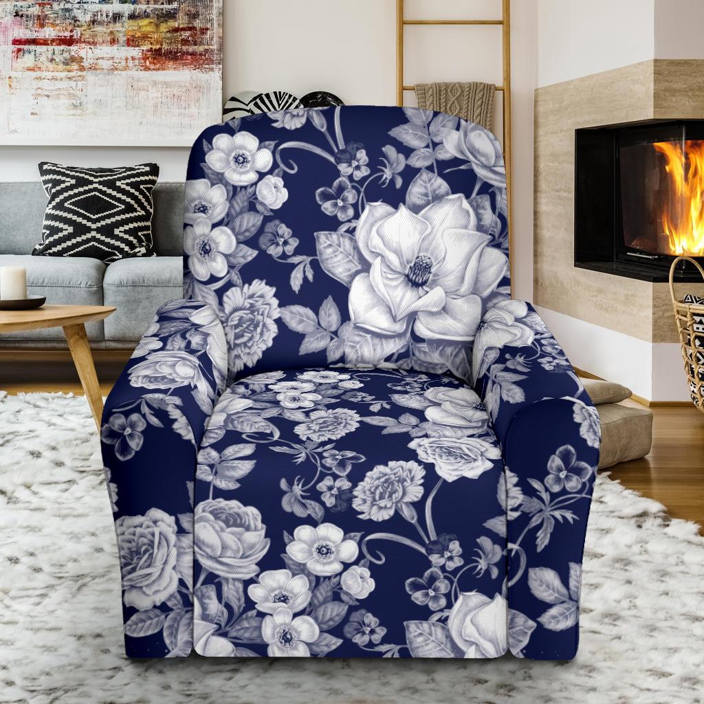 Floral Infrared Pattern Recliner Slipcover-JORJUNE.COM