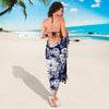 Floral Infrared Pattern Sarong Pareo Wrap