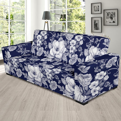 Floral Infrared Pattern Sofa Slipcover-JORJUNE.COM