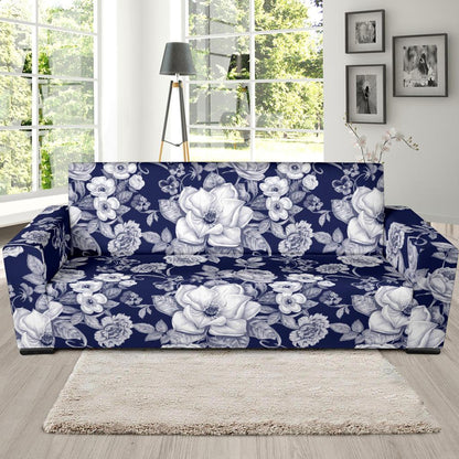 Floral Infrared Pattern Sofa Slipcover-JORJUNE.COM