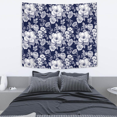 Floral Infrared Pattern Tapestry