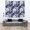 Floral Infrared Pattern Tapestry