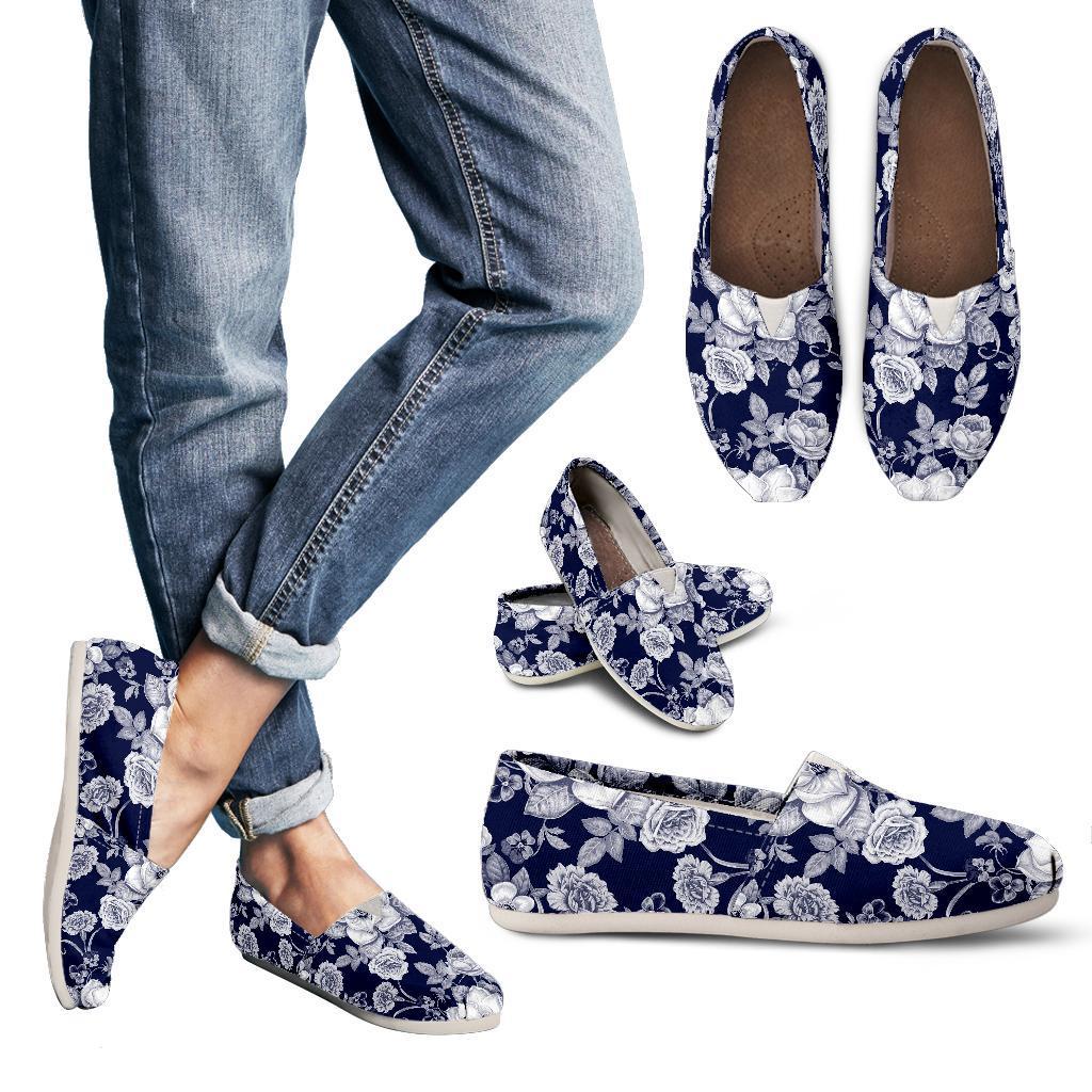 Floral Infrared Pattern Women Casual Shoes-JorJune.com