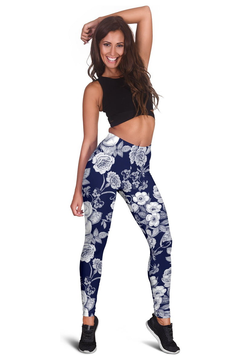 Floral Infrared Pattern Women Leggings