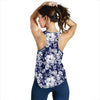 Floral Infrared Pattern Women Racerback Tank Top