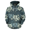 Flower Hawaiian Hibiscus Style Print Pattern All Over Zip Up Hoodie